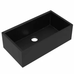 Native Trails Concierge 33" NativeStone Concrete Workstation Farmhouse Kitchen Sink, Charcoal, NSKG3318-C