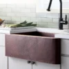 Native Trails 33" Copper Farmhouse Sink, Antique Copper, CPK273