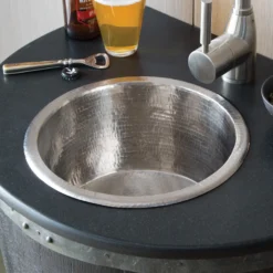 Native Trails Diego 12.5" Nickel Bar/Prep Sink, Brushed Nickel, CPS535
