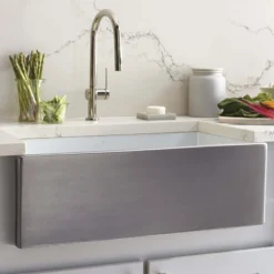 Native Trails Dreamer 30" Fireclay Farmhouse Sink, Platinum, PMK3018-P