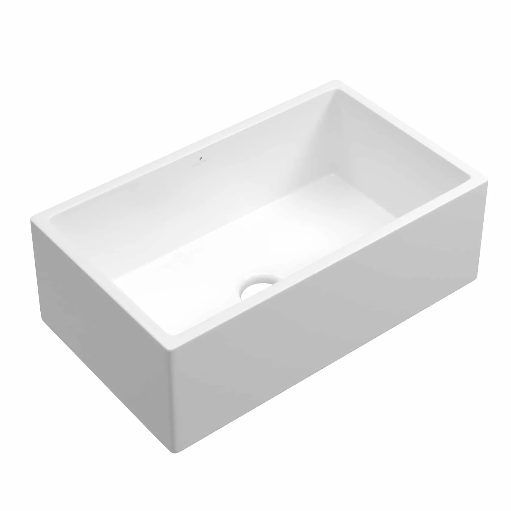 Native Trails Dreamer 30" Fireclay Farmhouse Kitchen Sink, White, FRK3018-W