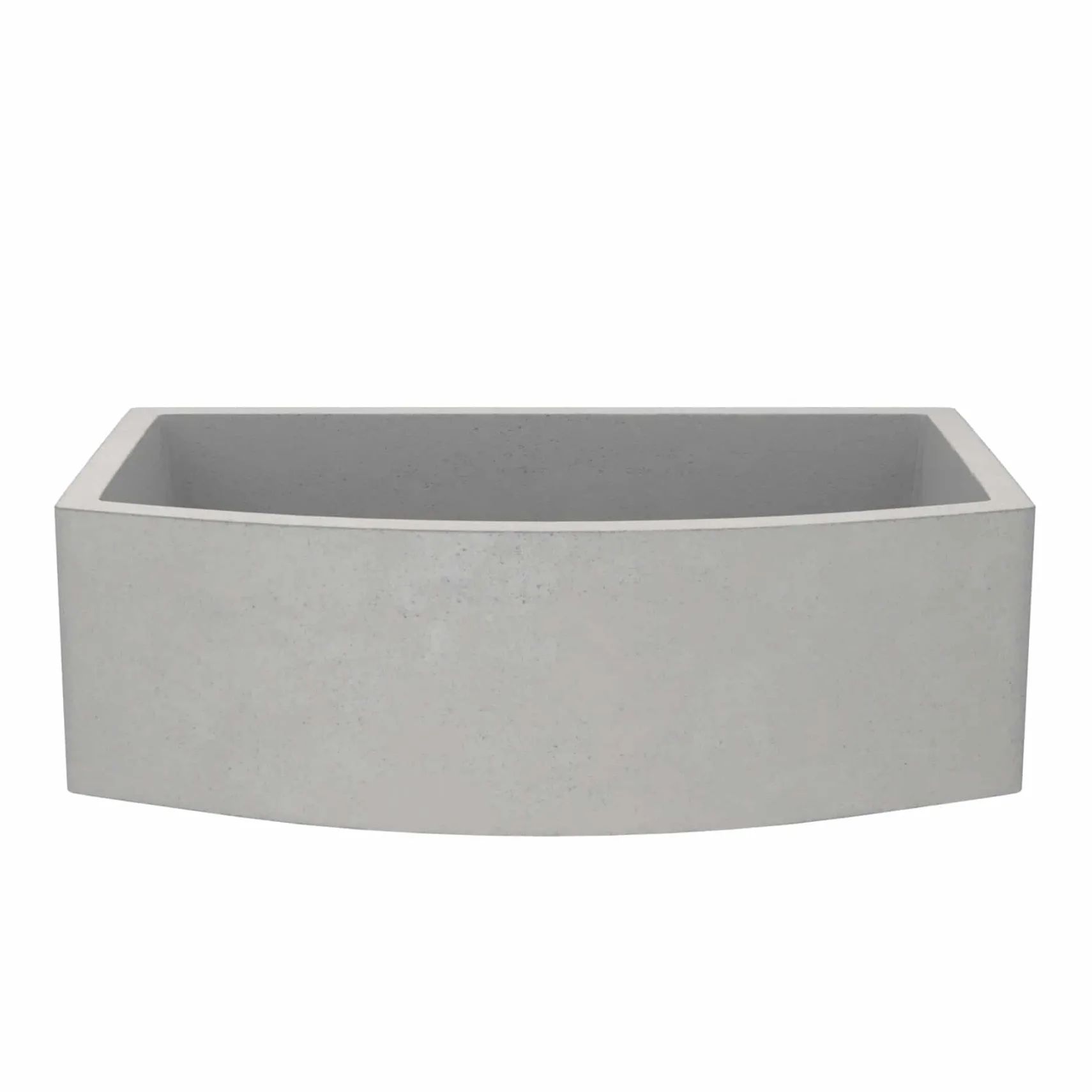 Native Trails Farmhouse Quartet 33" NativeStone Concrete Farmhouse Sink, Ash, NSKQ3320-A