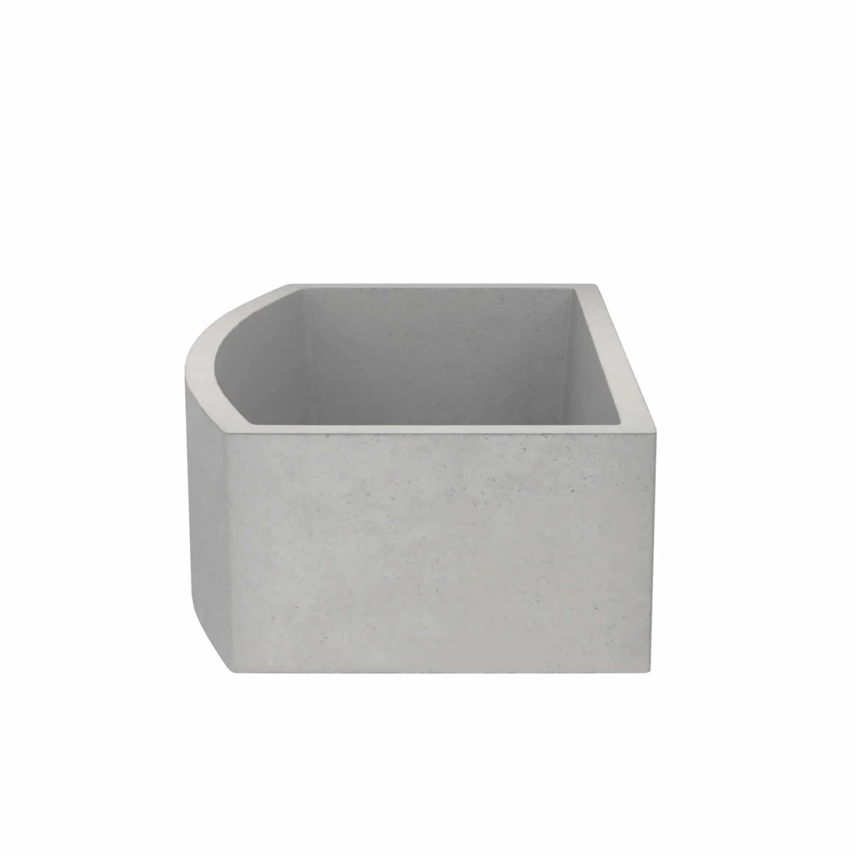 Native Trails Farmhouse Quartet 33" NativeStone Concrete Farmhouse Sink, Ash, NSKQ3320-A