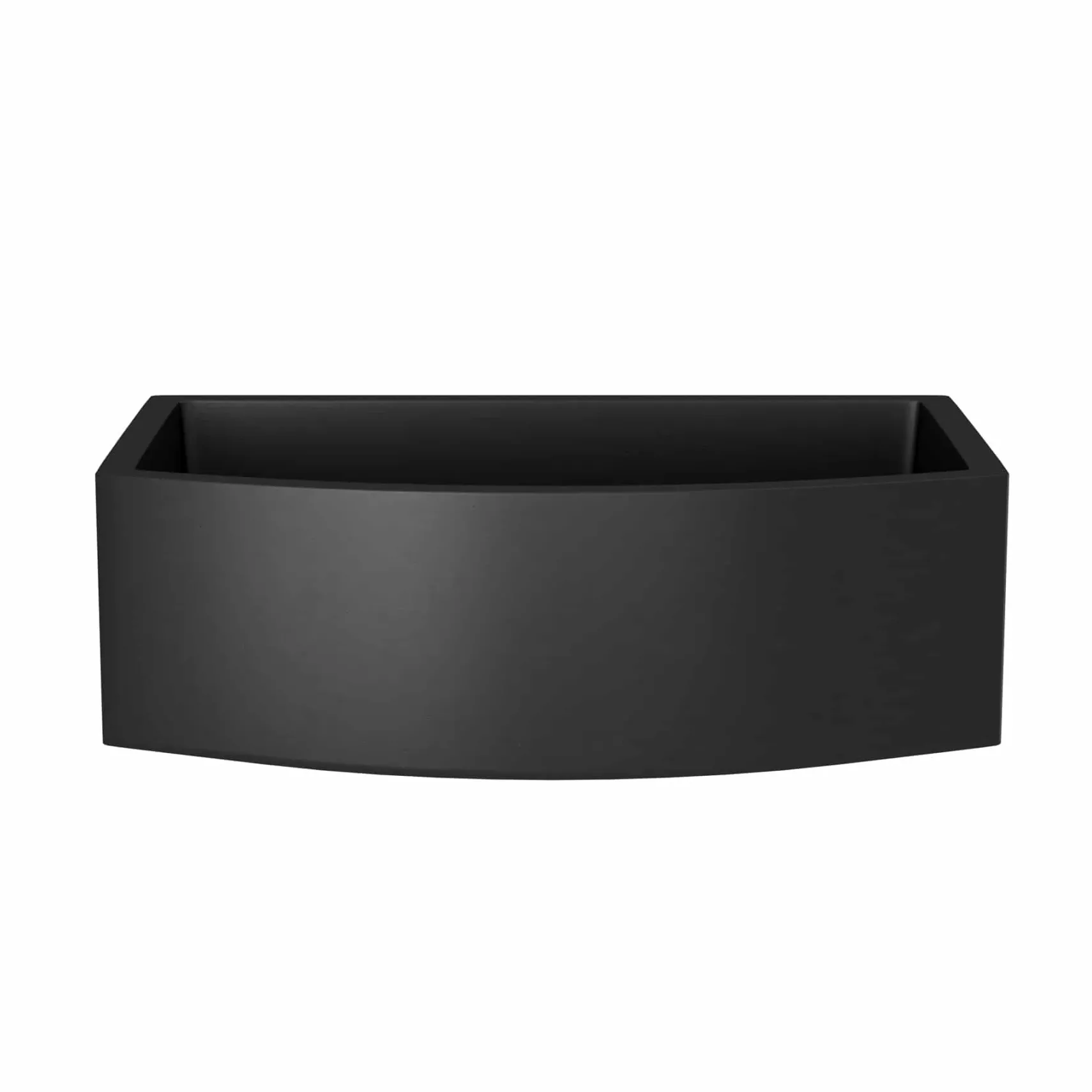 Native Trails Farmhouse Quartet 33" NativeStone Concrete Farmhouse Sink, Charcoal, NSKQ3320-C