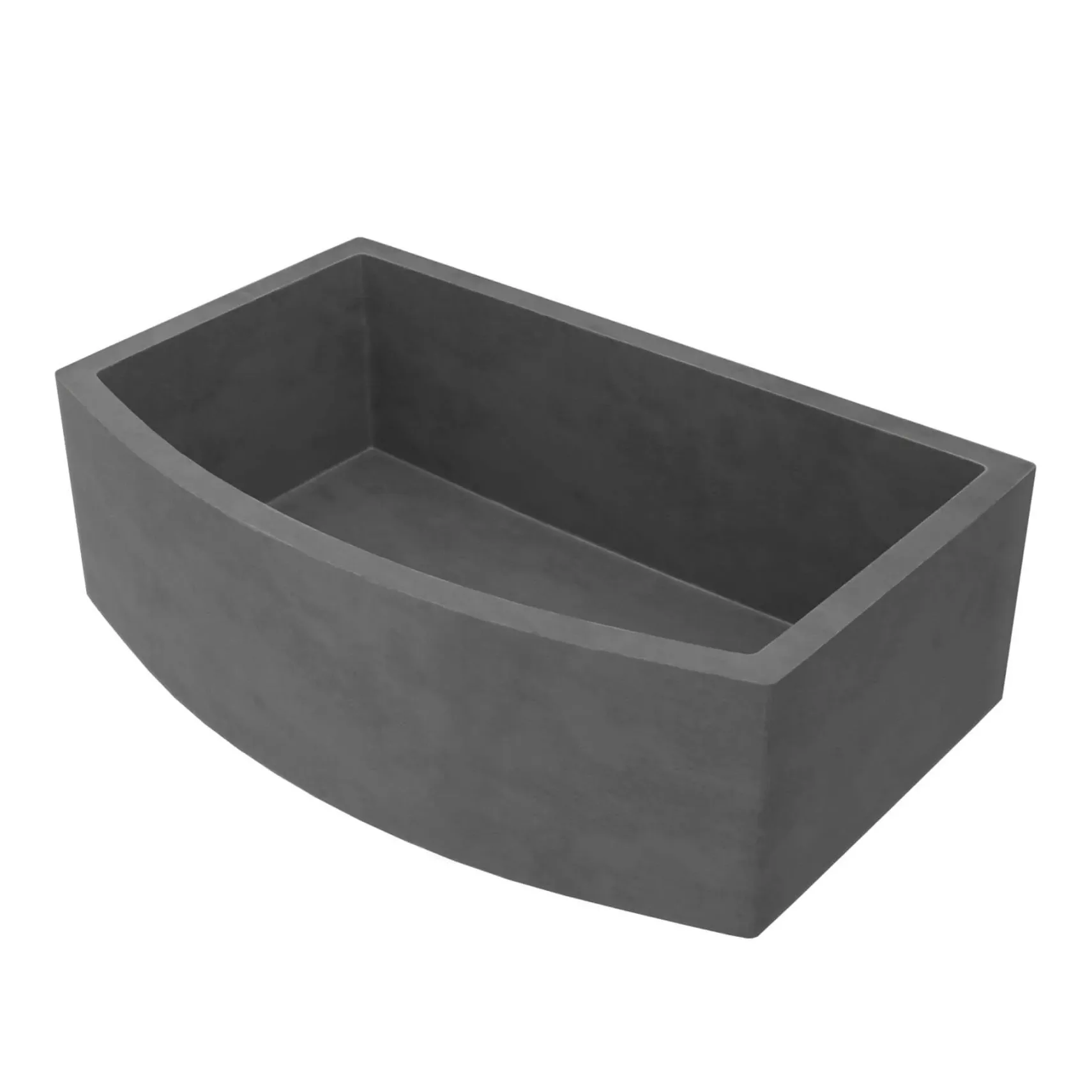 Native Trails Farmhouse Quartet 33" NativeStone Concrete Farmhouse Sink, Slate, NSKQ3320-S