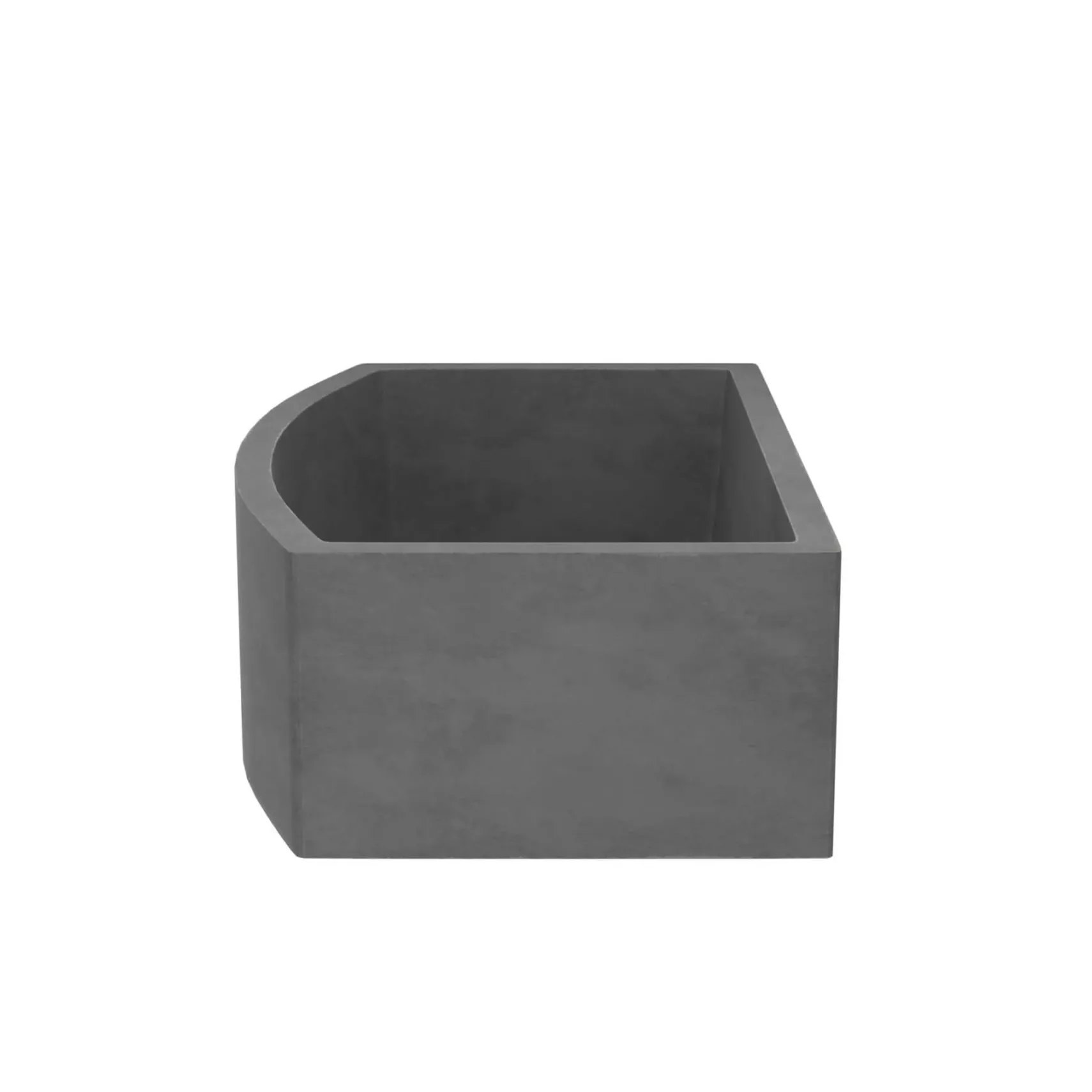 Native Trails Farmhouse Quartet 33" NativeStone Concrete Farmhouse Sink, Slate, NSKQ3320-S