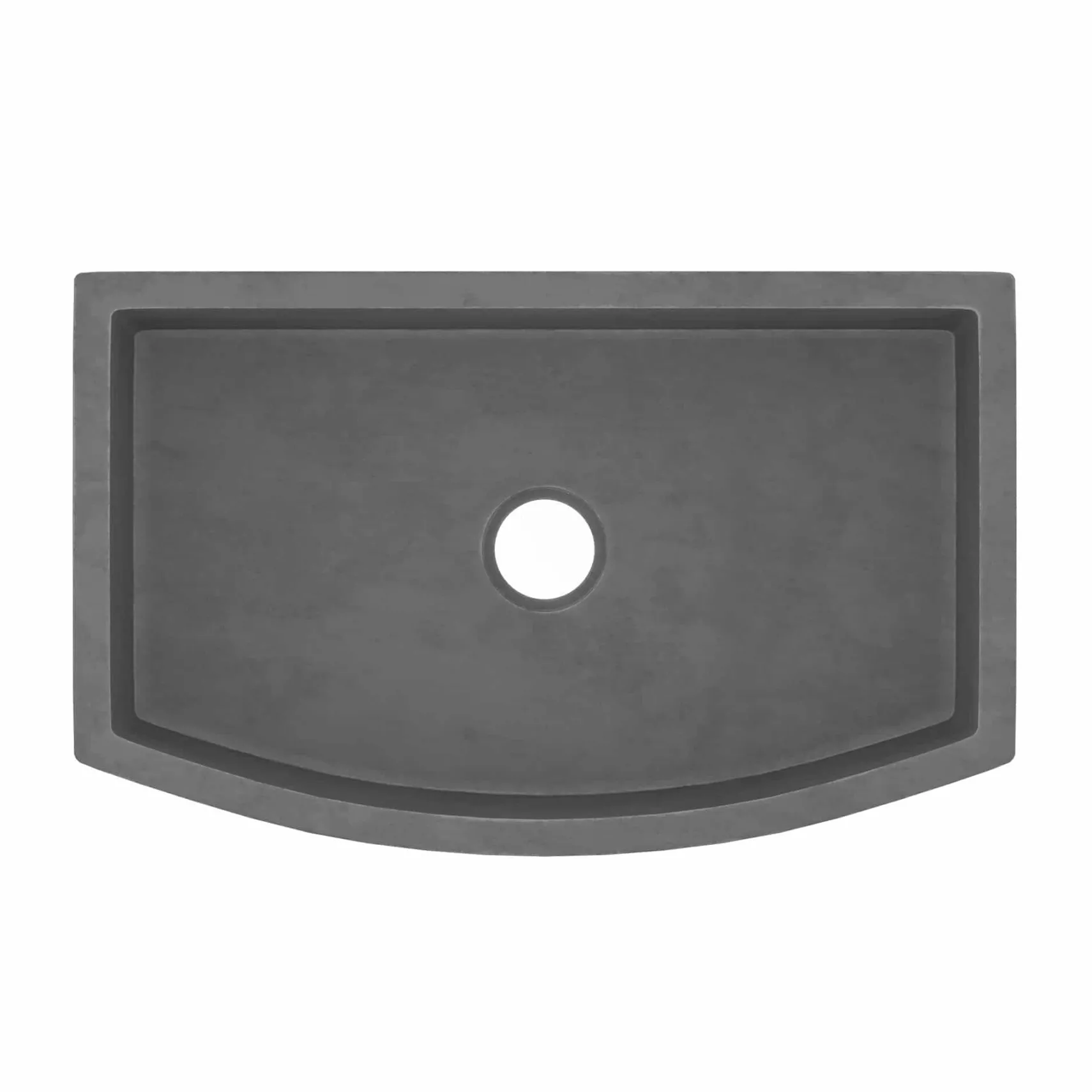 Native Trails Farmhouse Quartet 33" NativeStone Concrete Farmhouse Sink, Slate, NSKQ3320-S