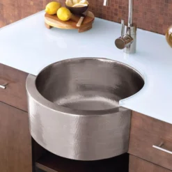 Native Trails Fiesta 19" Nickel Farmhouse Sink, Brushed Nickel, CPS514