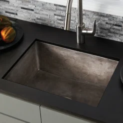 Native Trails 24" NativeStone Concrete Farmhouse Sink, Slate, NSK2418-S