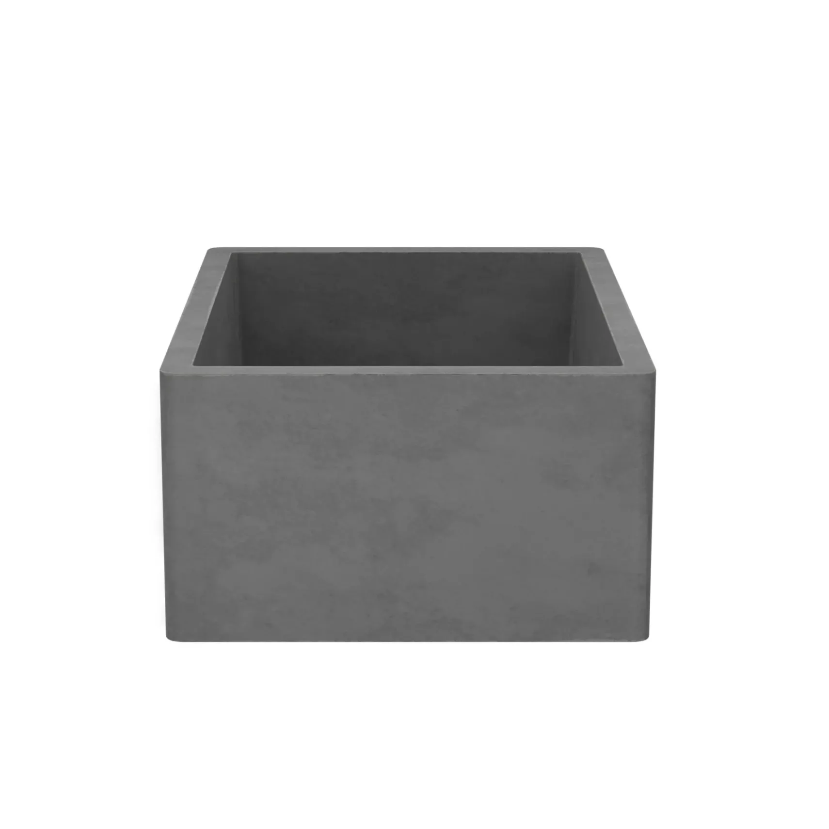 Native Trails 24" NativeStone Concrete Farmhouse Sink, Slate, NSK2418-S