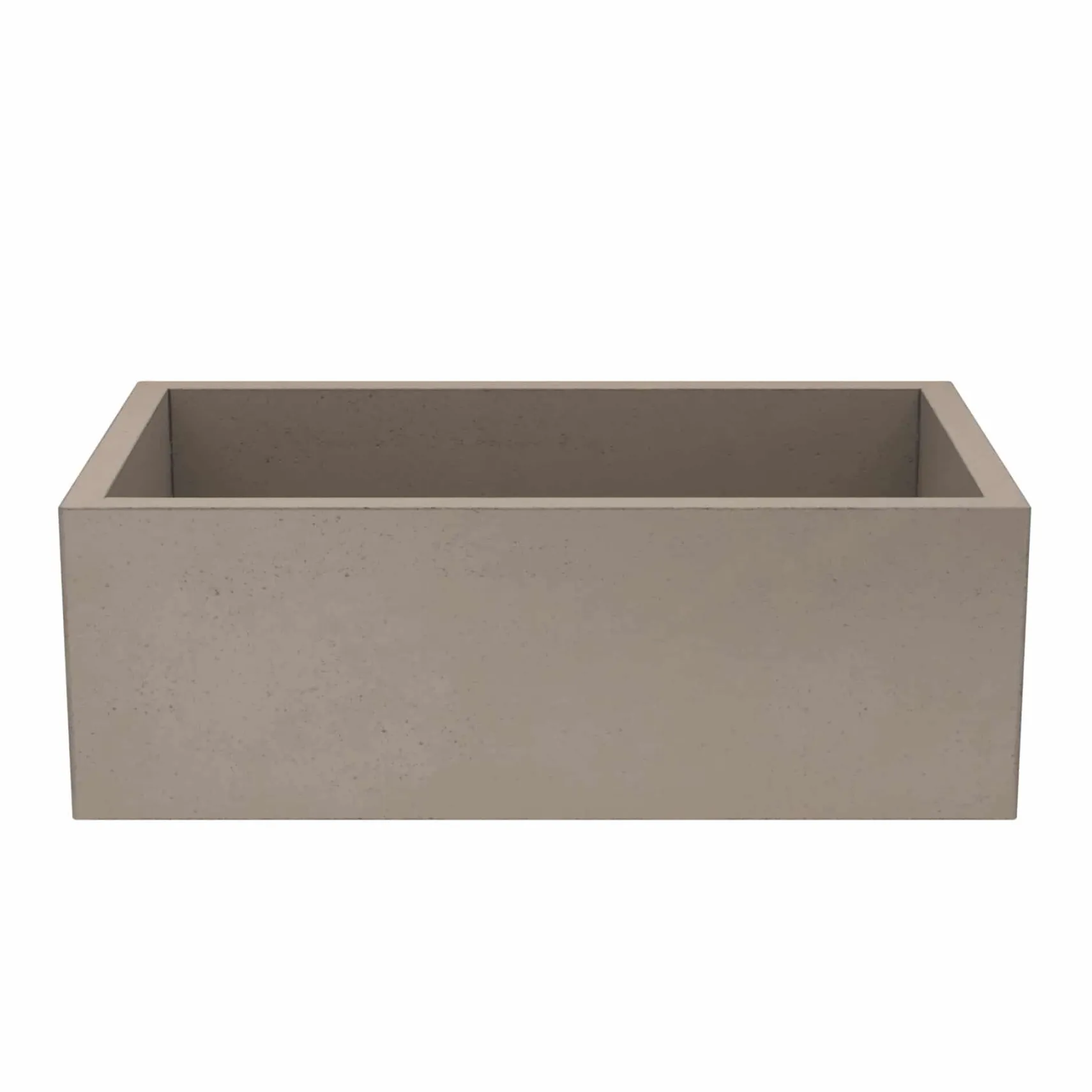Native Trails 30" NativeStone Concrete Farmhouse Sink, Earth, NSK3018-E