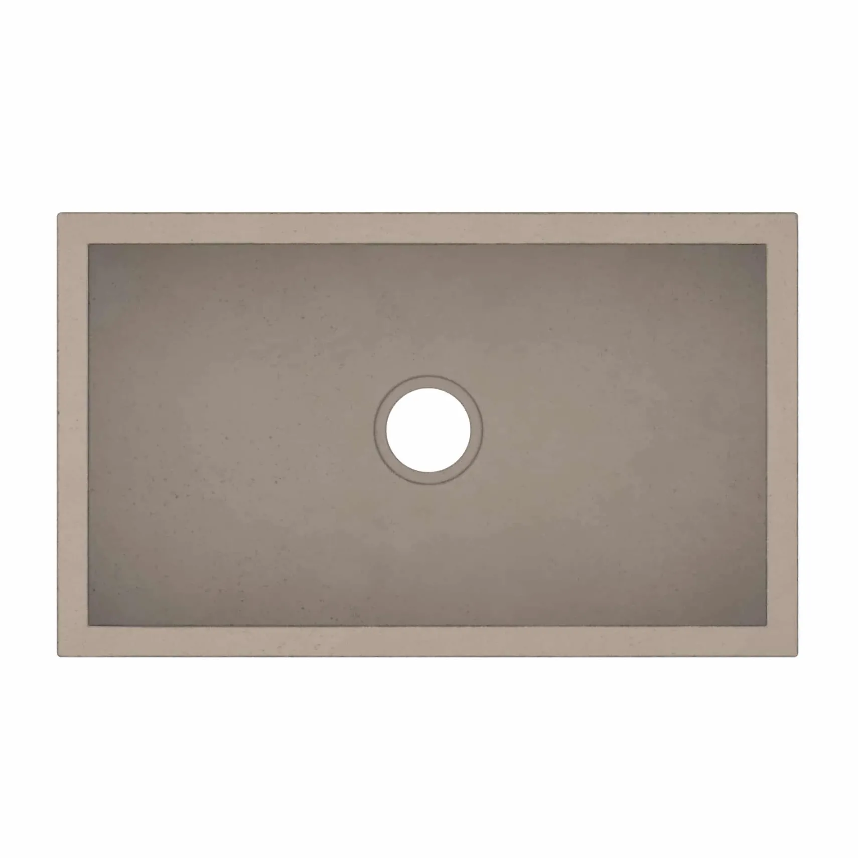 Native Trails 30" NativeStone Concrete Farmhouse Sink, Earth, NSK3018-E