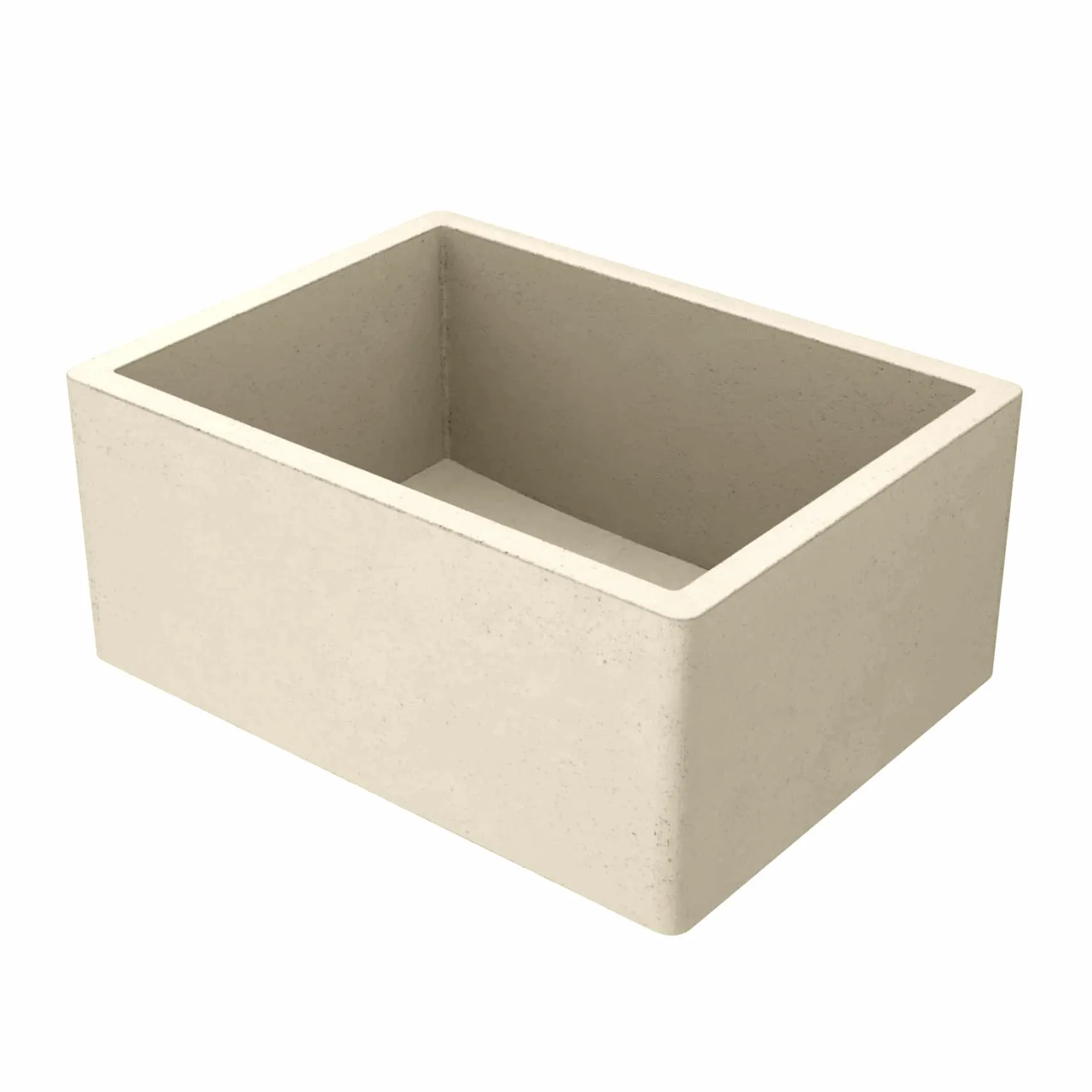 Native Trails 24" NativeStone Concrete Farmhouse Sink, Sand, NSK2418-D
