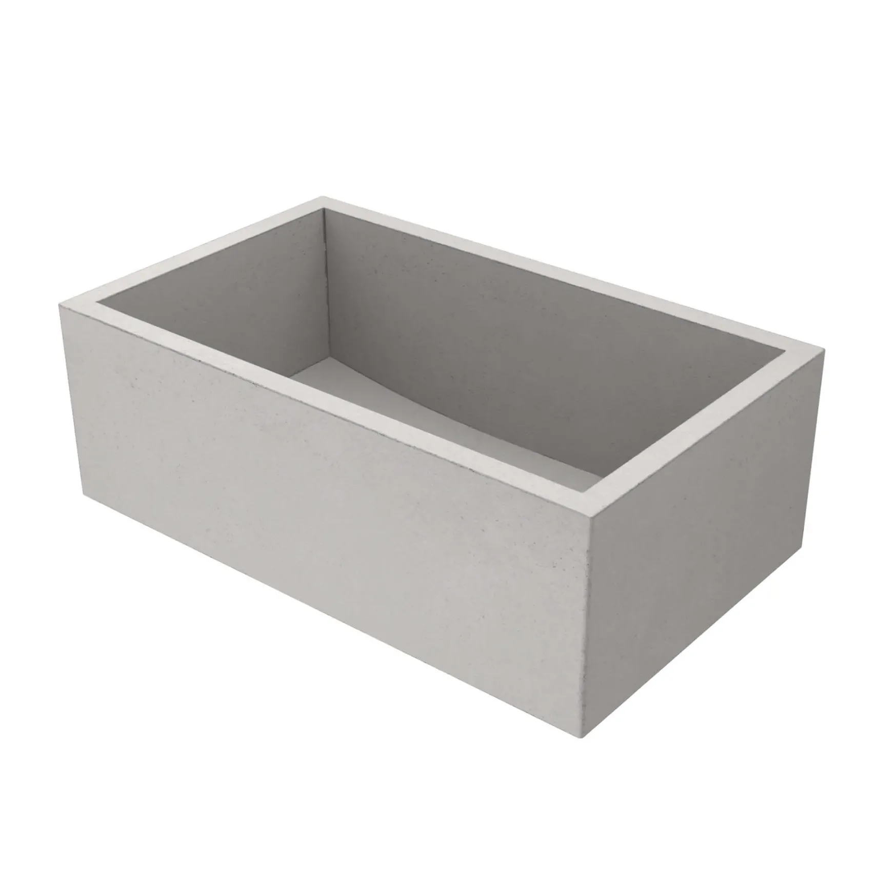 Native Trails 30" NativeStone Concrete Farmhouse Sink, Ash, NSK3018-A