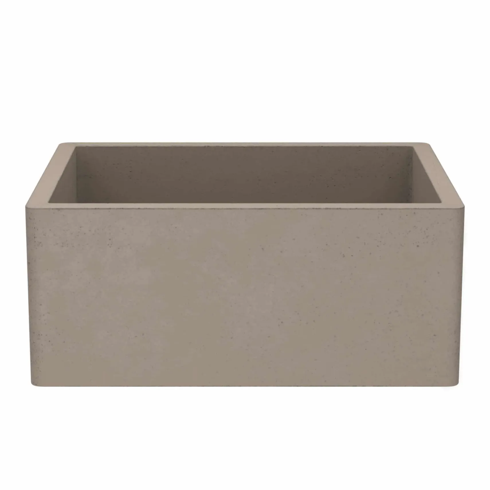 Native Trails 24" NativeStone Concrete Farmhouse Sink, Earth, NSK2418-E