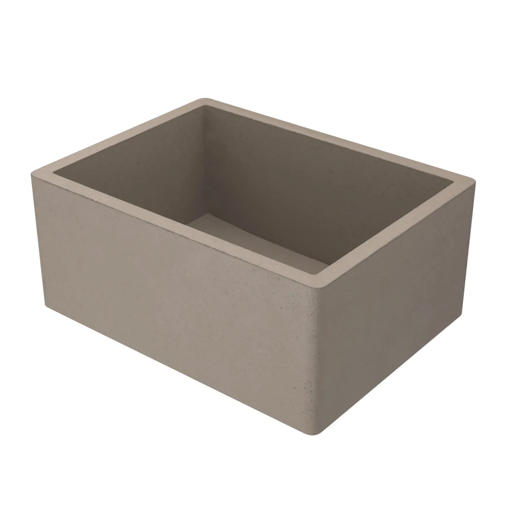 Native Trails 24" NativeStone Concrete Farmhouse Sink, Earth, NSK2418-E
