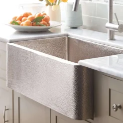 Native Trails 30" Nickel Farmhouse Sink, Brushed Nickel, CPK594