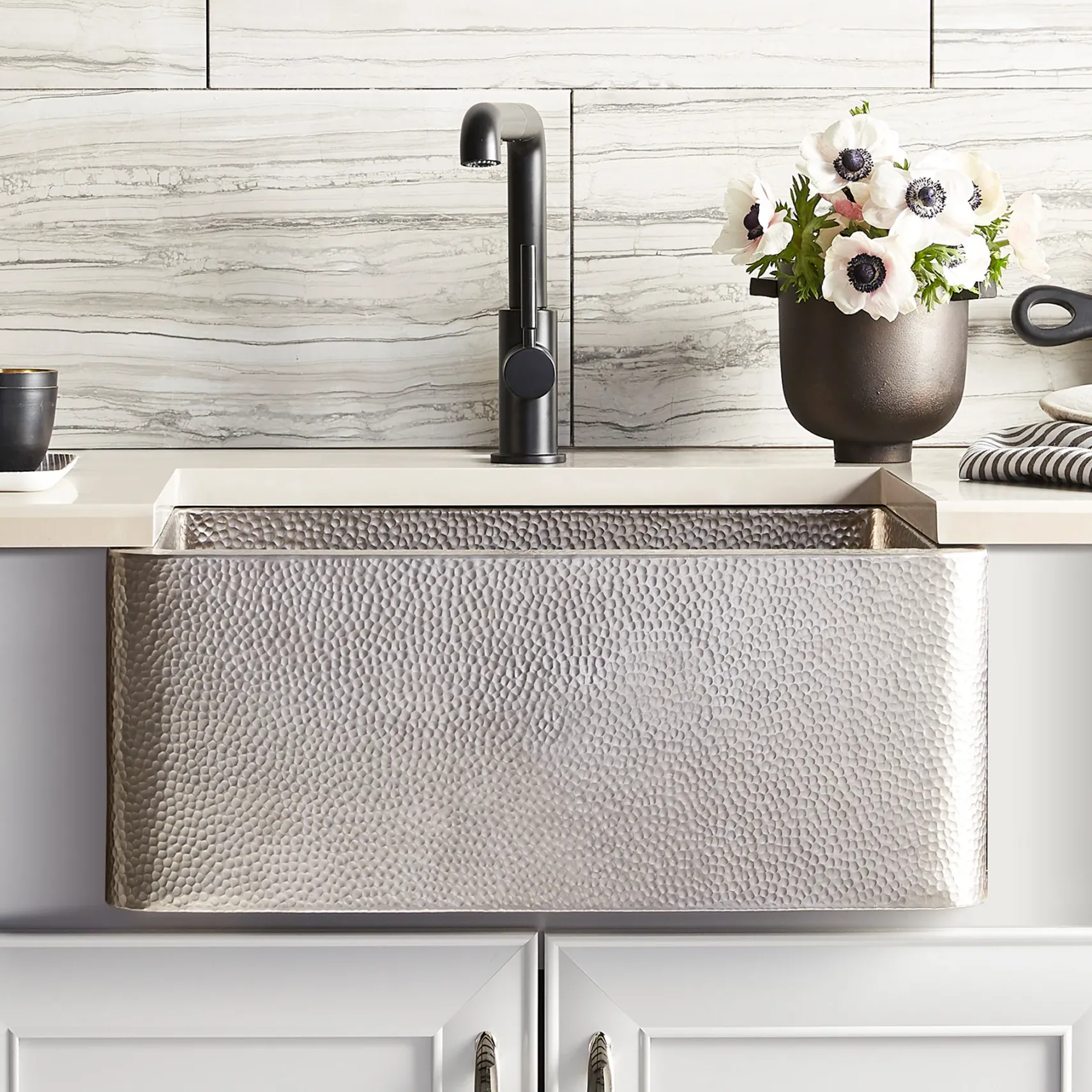 Native Trails 25" Nickel Farmhouse Sink, Brushed Nickel, CPK570