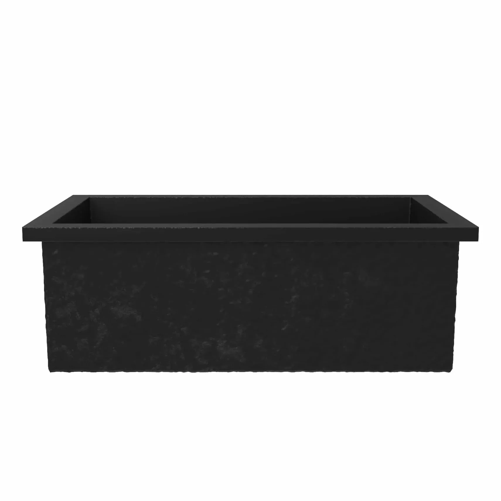 Native Trails Pacifica 30" Undermount NativeStone Concrete Kitchen Sink, Charcoal, NSK3019-C