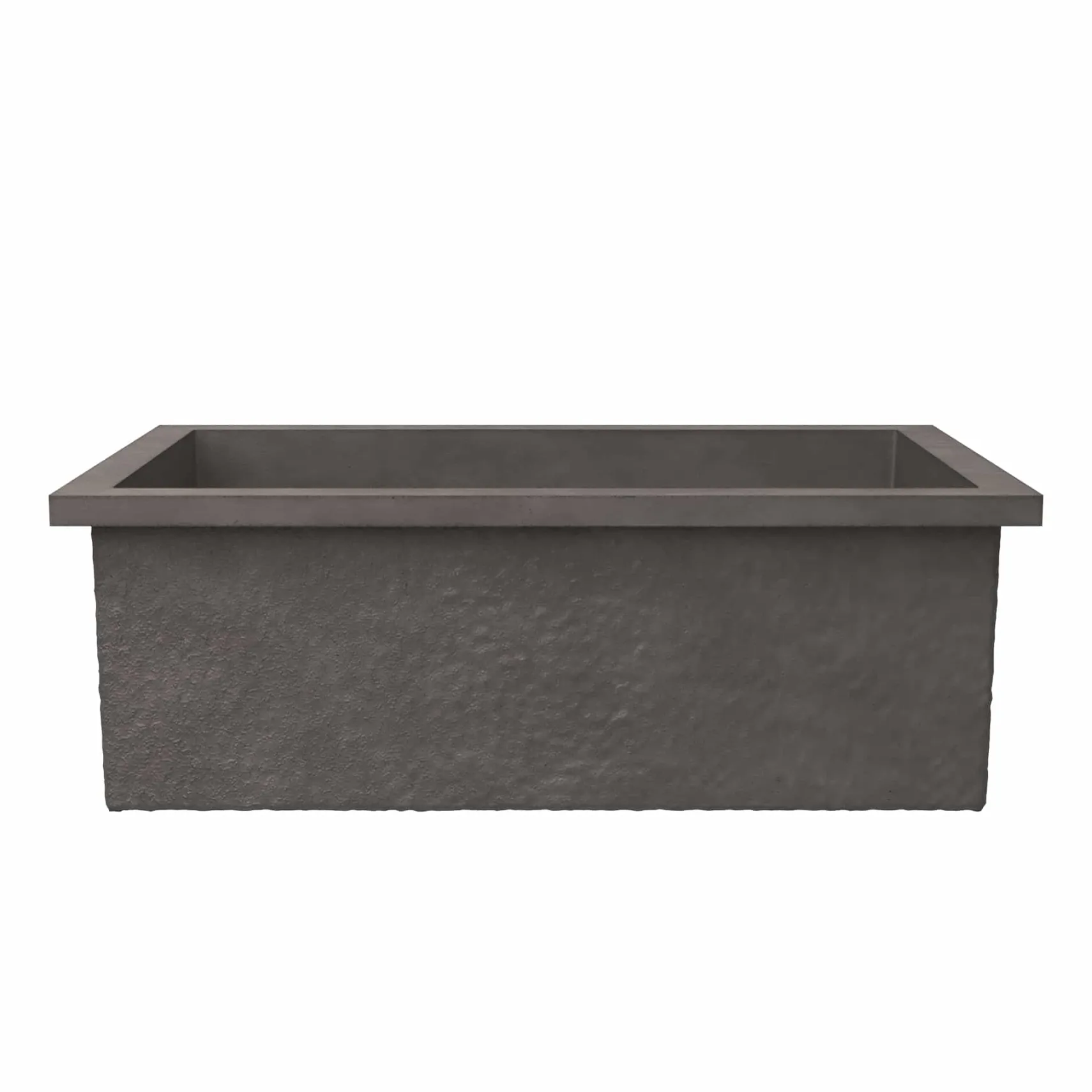 Native Trails Pacifica 30" Undermount NativeStone Concrete Kitchen Sink, Slate, NSK3019-S