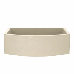 Native Trails Quartet 33" NativeStone Concrete Farmhouse Sink, Sand, NSKQ3320-D