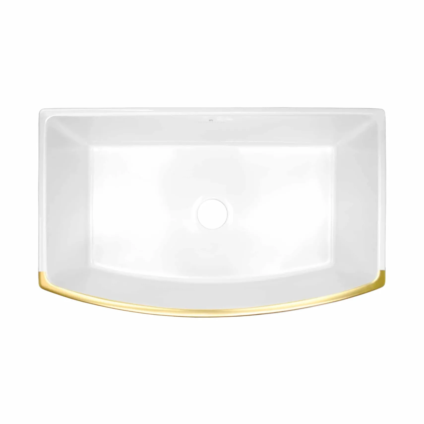 Native Trails Rendezvous 33" Fireclay Farmhouse Sink, Matte Gold, PMK3320-G