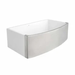 Native Trails Rendezvous 33" Fireclay Farmhouse Sink, Silver, PMK3320-S
