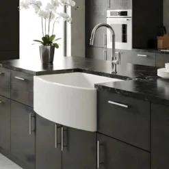 Native Trails Rendezvous 33" Fireclay Farmhouse Kitchen Sink, White, FRK3320-W