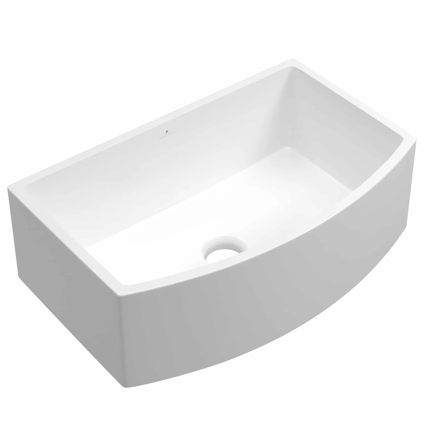 Native Trails Rendezvous 33" Fireclay Farmhouse Kitchen Sink, White, FRK3320-W
