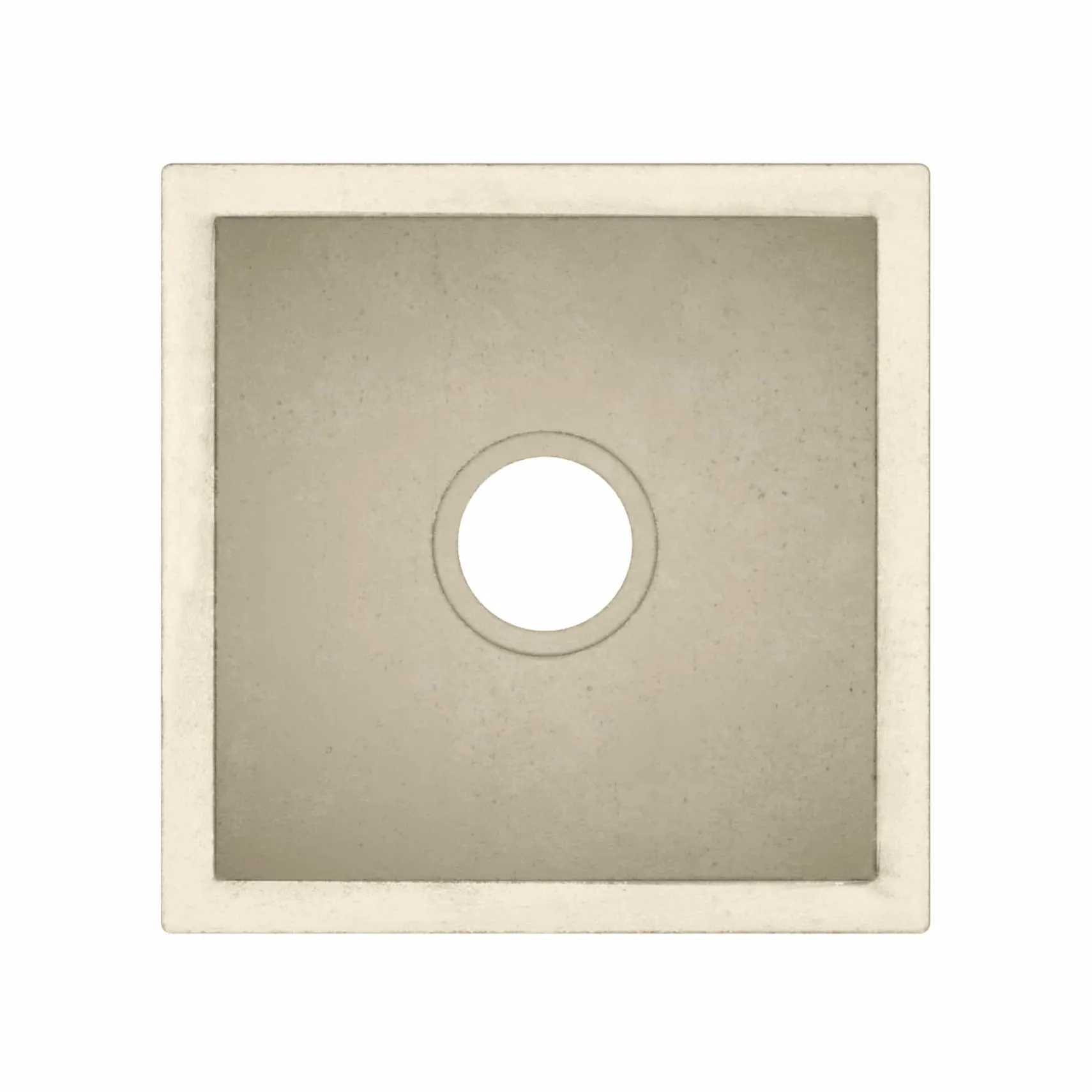 Native Trails Ventana 15" NativeStone Concrete Farmhouse Sink, Sand, NSB1515-D