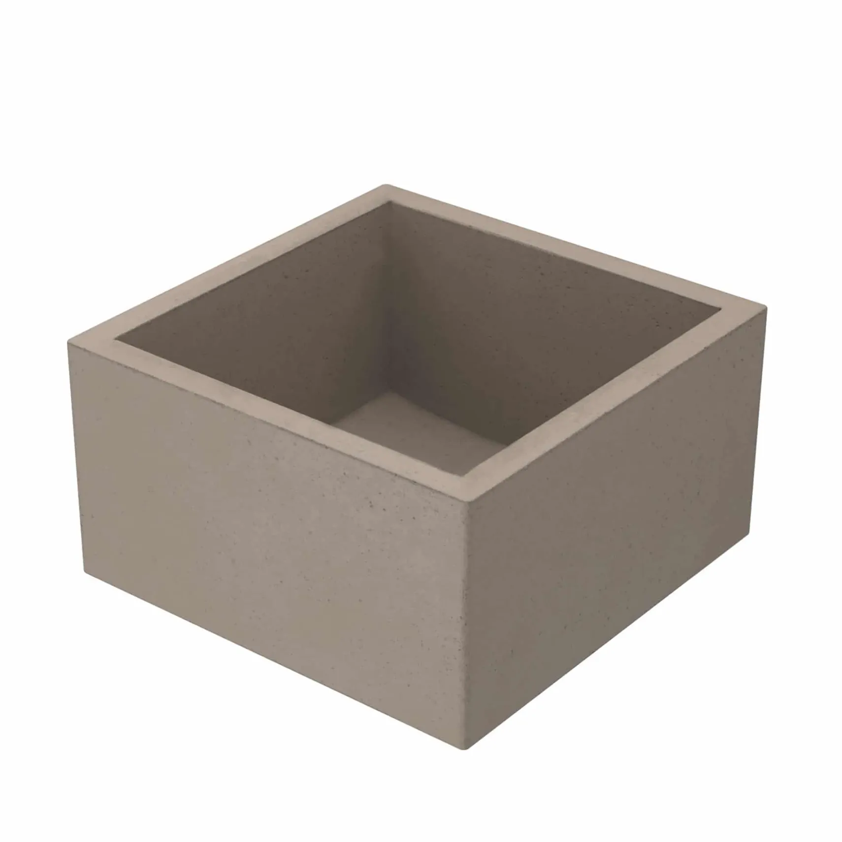 Native Trails Ventana 15" NativeStone Concrete Farmhouse Sink, Earth, NSB1515-E