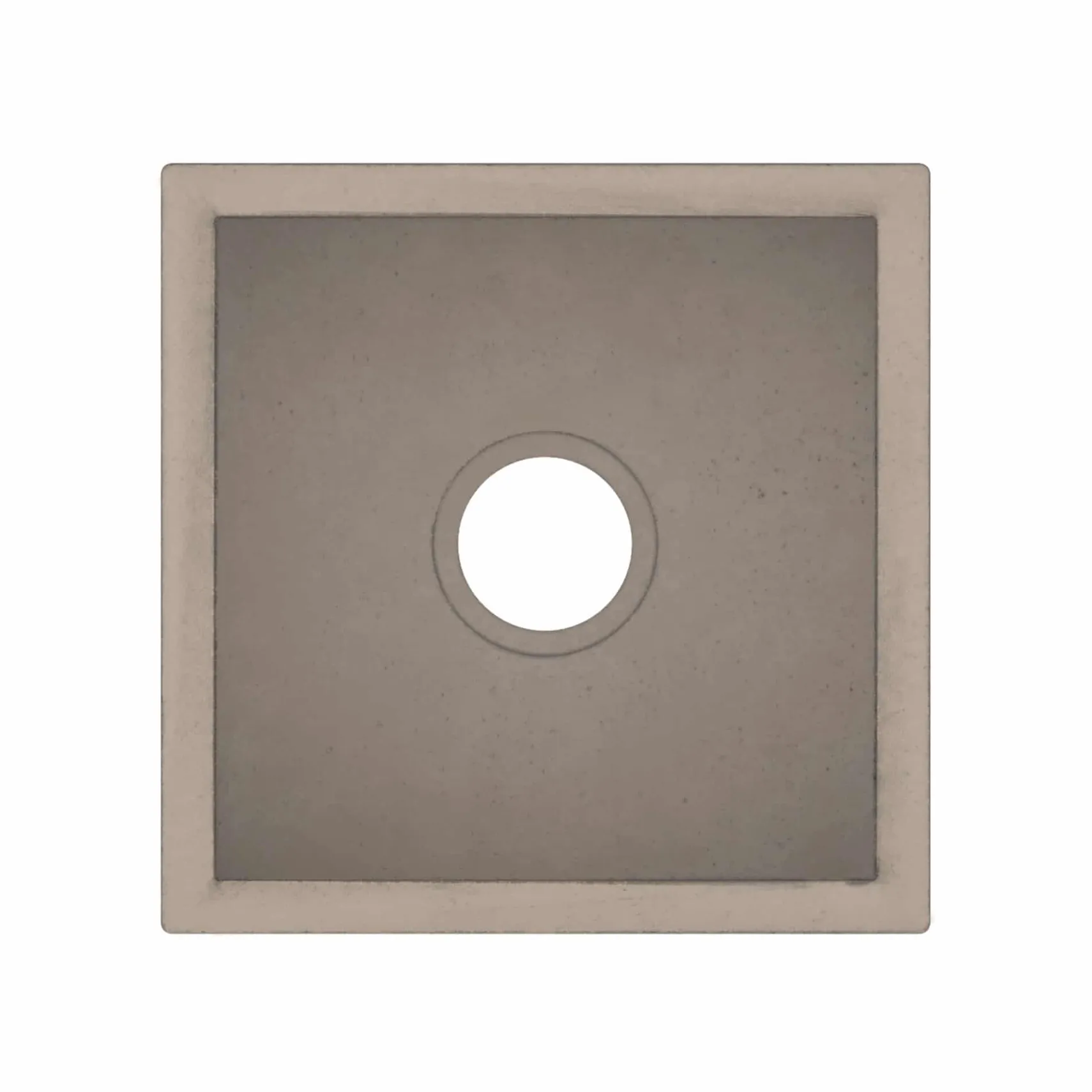 Native Trails Ventana 15" NativeStone Concrete Farmhouse Sink, Earth, NSB1515-E