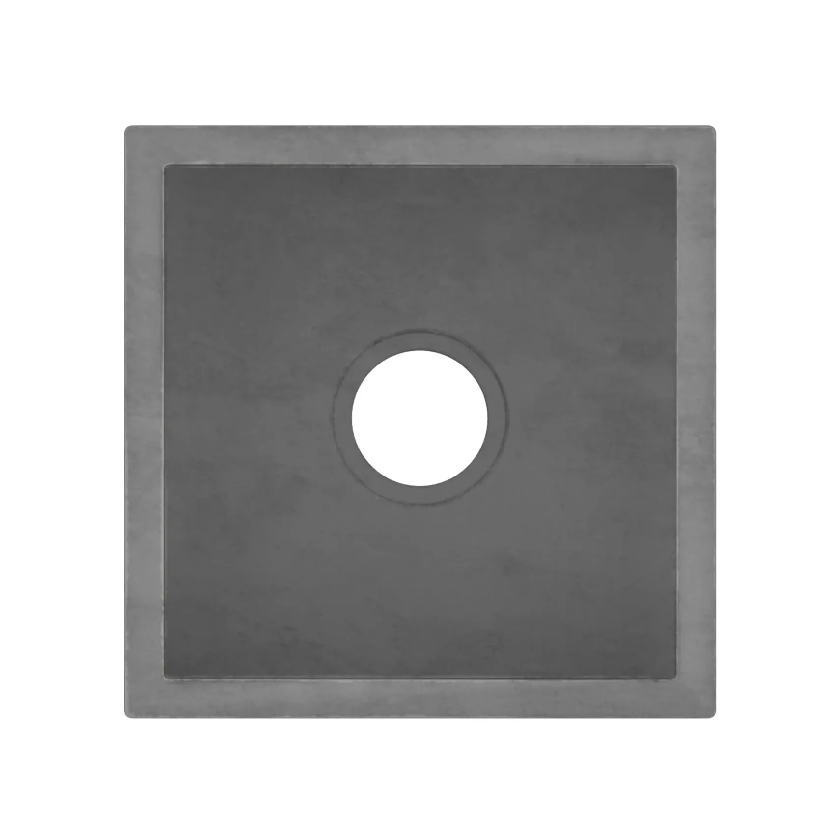 Native Trails Ventana 15" NativeStone Concrete Farmhouse Sink, Slate, NSB1515-S