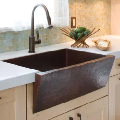 Native Trails Zuma 33" Copper Farmhouse Sink, Antique Copper, CPK290