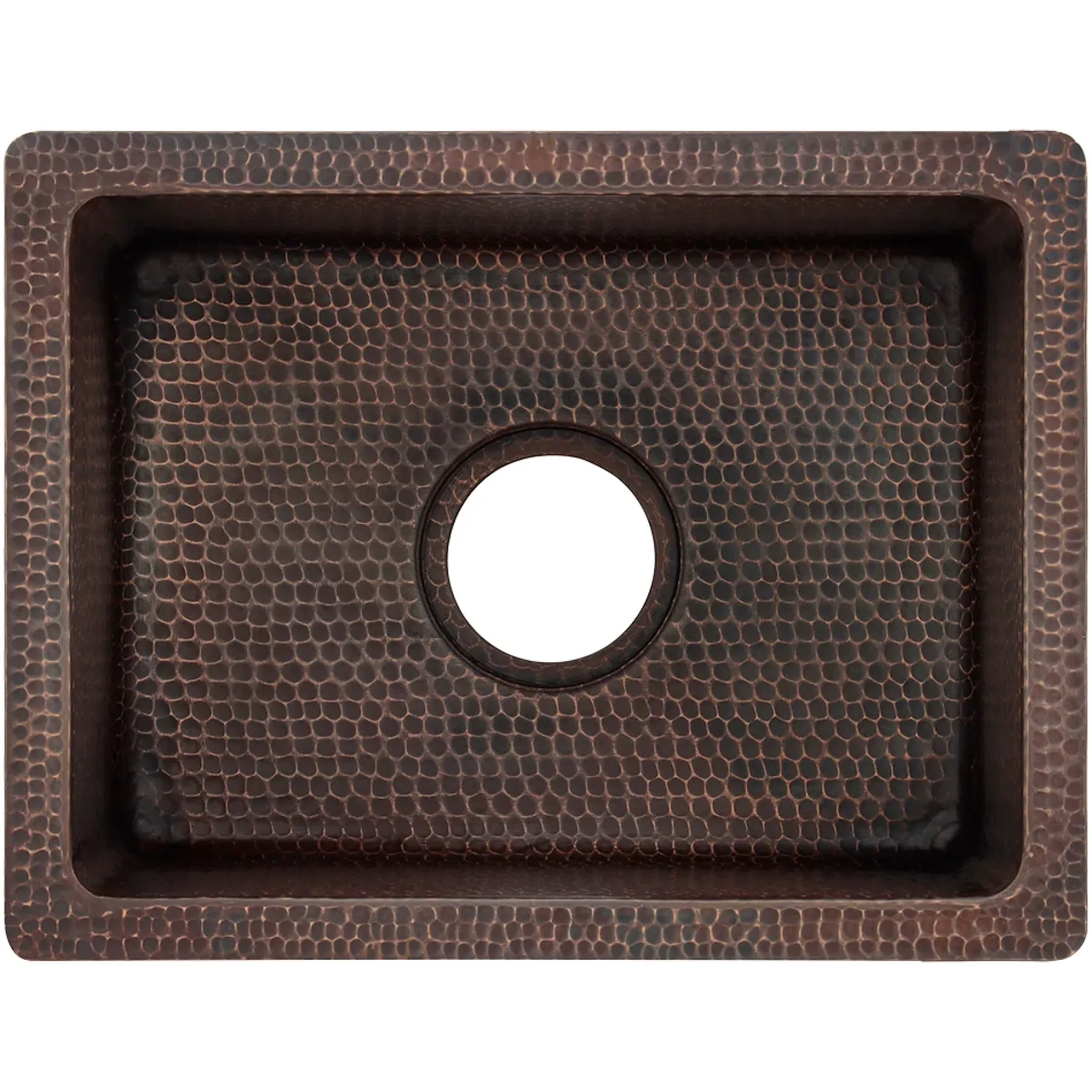 Premier Copper Products 17" Rectangle Copper Bar/Prep Sink, Oil Rubbed Bronze, 14 Gauge, BREC1713DB