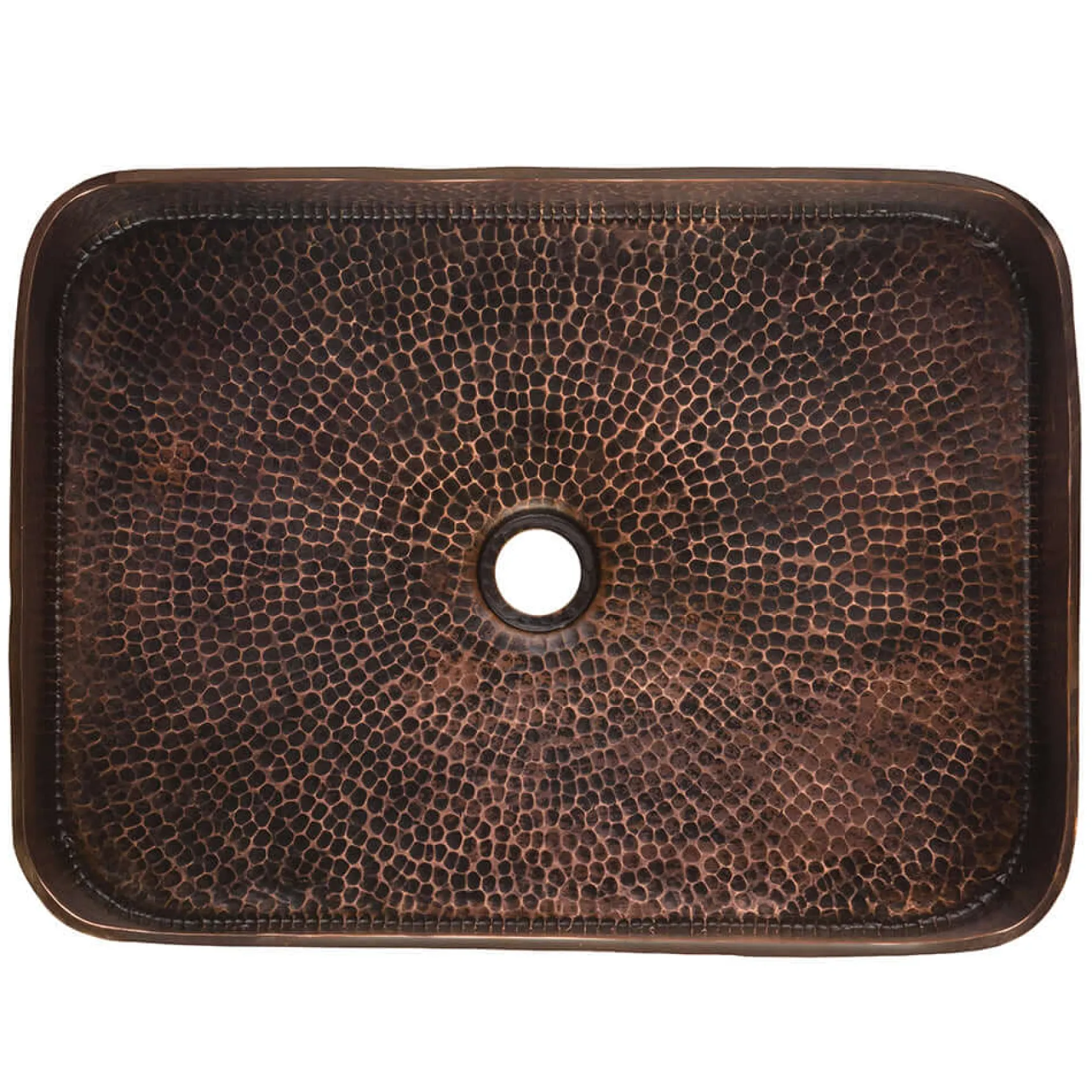 Premier Copper Products 19" Rectangle Tub Hand Forged Old World Copper Vessel Bathroom Sink, Matching Drain and Accessories, Oil Rubbed Bronze, BSP5_PVTREC19DB-P