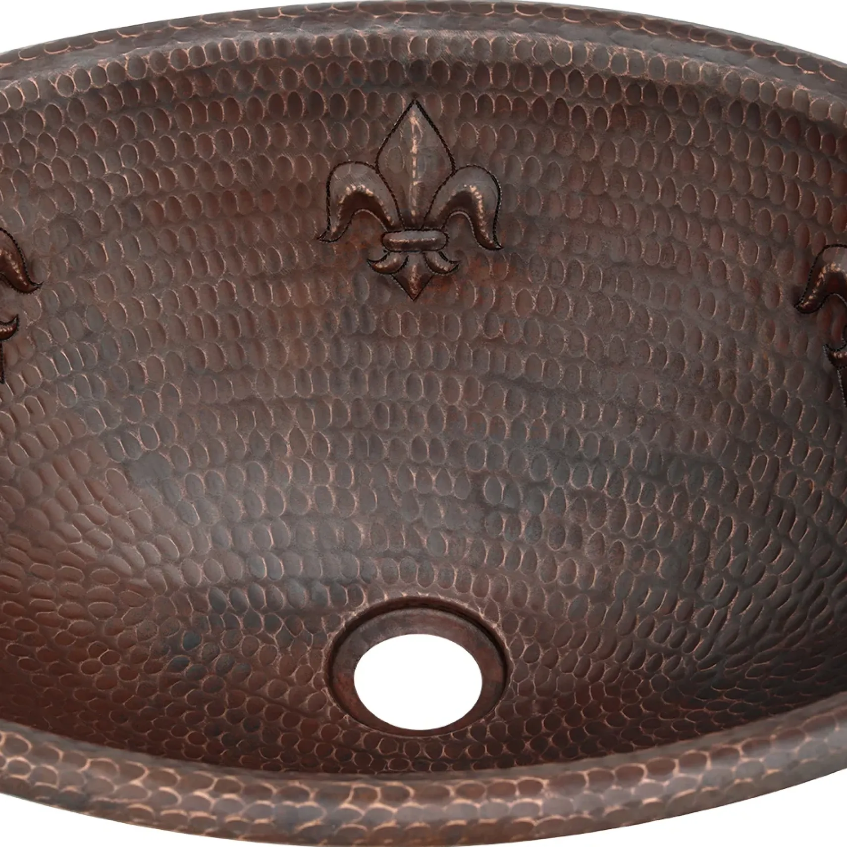 Premier Copper Products 19" Oval Copper Bathroom Sink, Oil Rubbed Bronze, LO19RFLDB