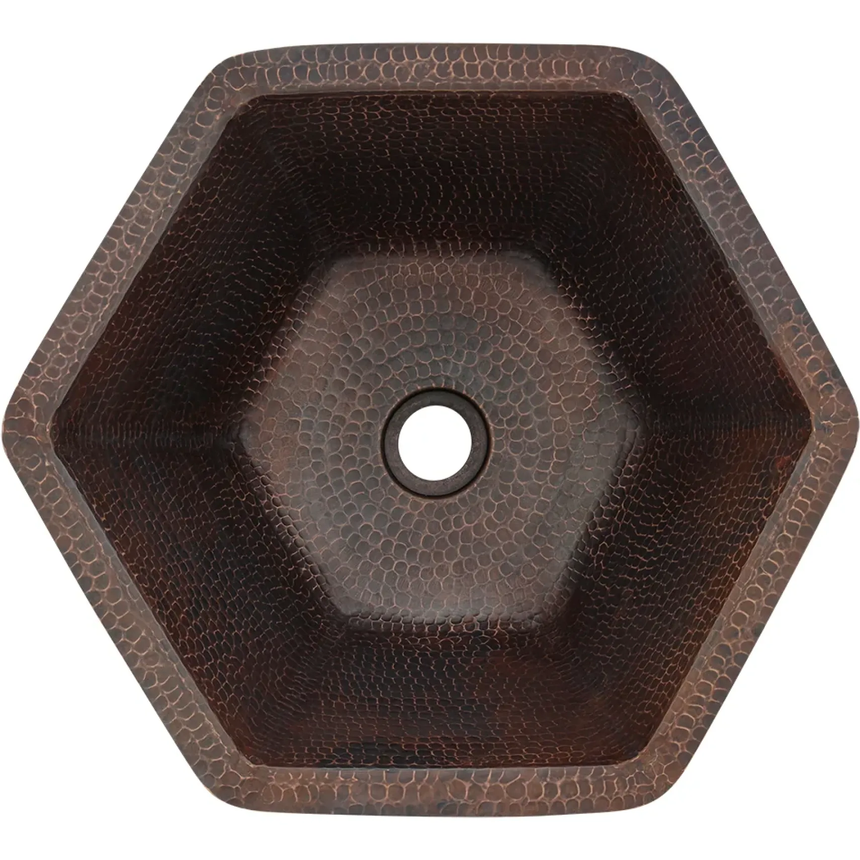 Premier Copper Products 16" Copper Bathroom Sink, Oil Rubbed Bronze, LH15.5DB