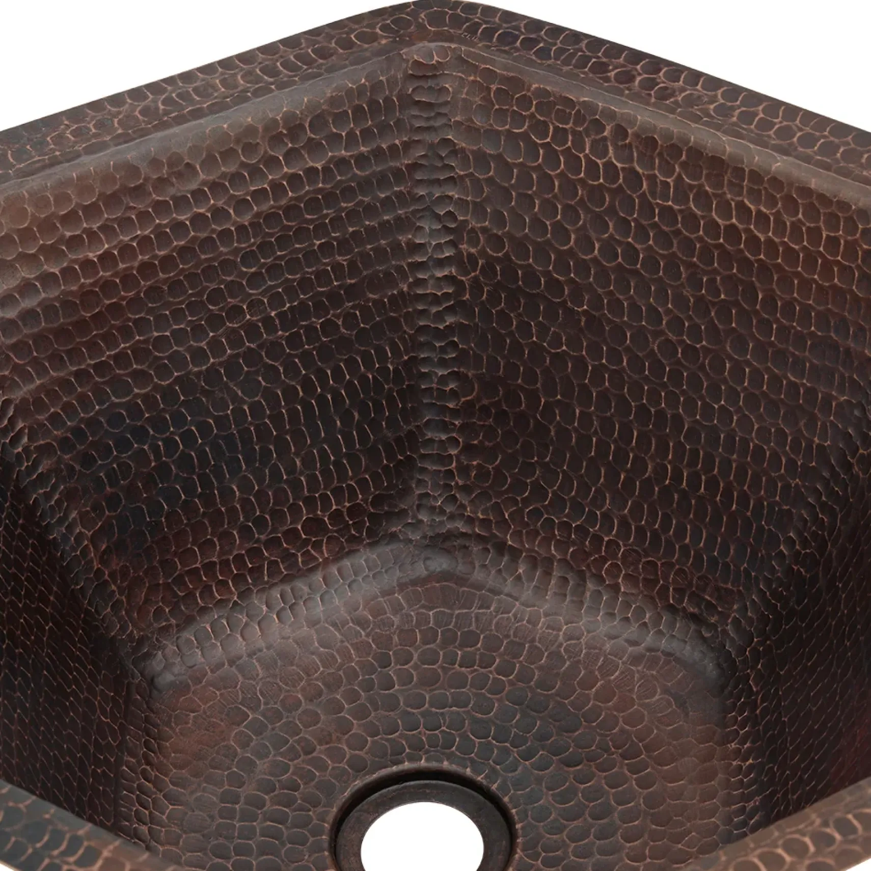 Premier Copper Products 16" Copper Bathroom Sink, Oil Rubbed Bronze, LH15.5DB