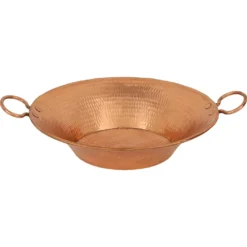 Premier Copper Products 21" Round Copper Bathroom Sink, Polished Copper, VR16MPPC