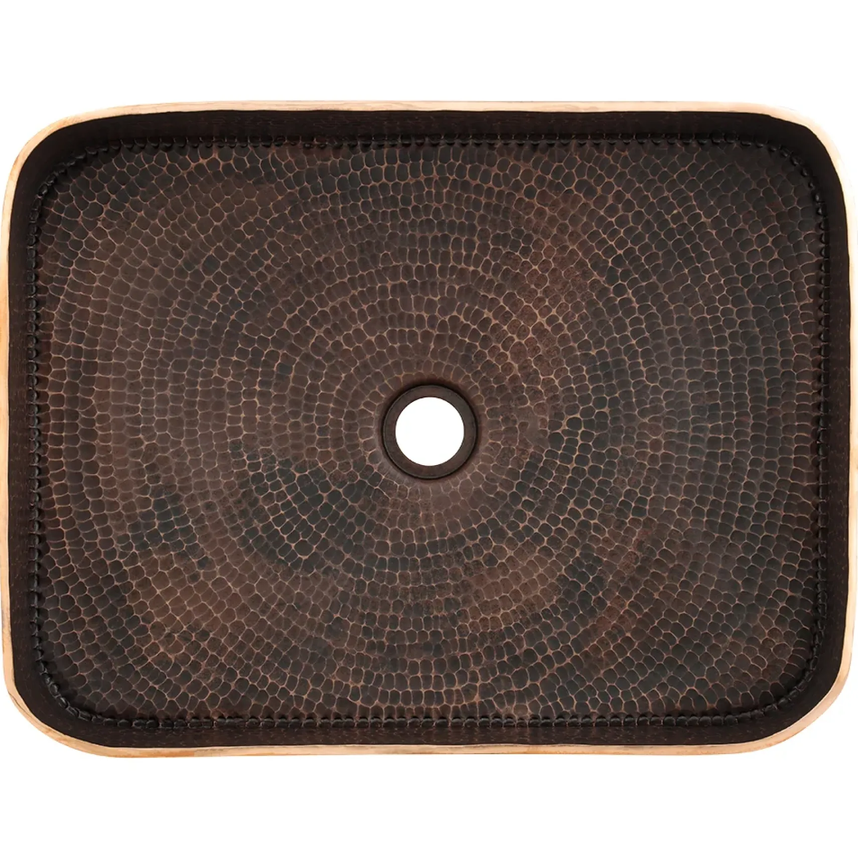 Premier Copper Products 19" Rectangle Copper Bathroom Sink, Oil Rubbed Bronze, PVTREC19DB