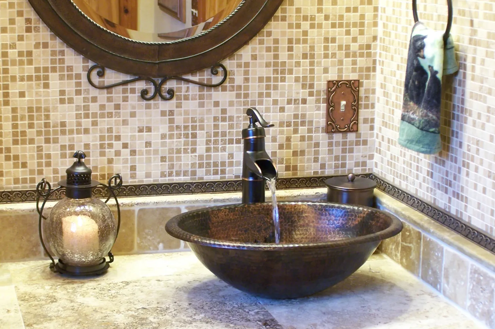 Premier Copper Products 19" Oval Copper Bathroom Sink, Oil Rubbed Bronze, LO19RDB