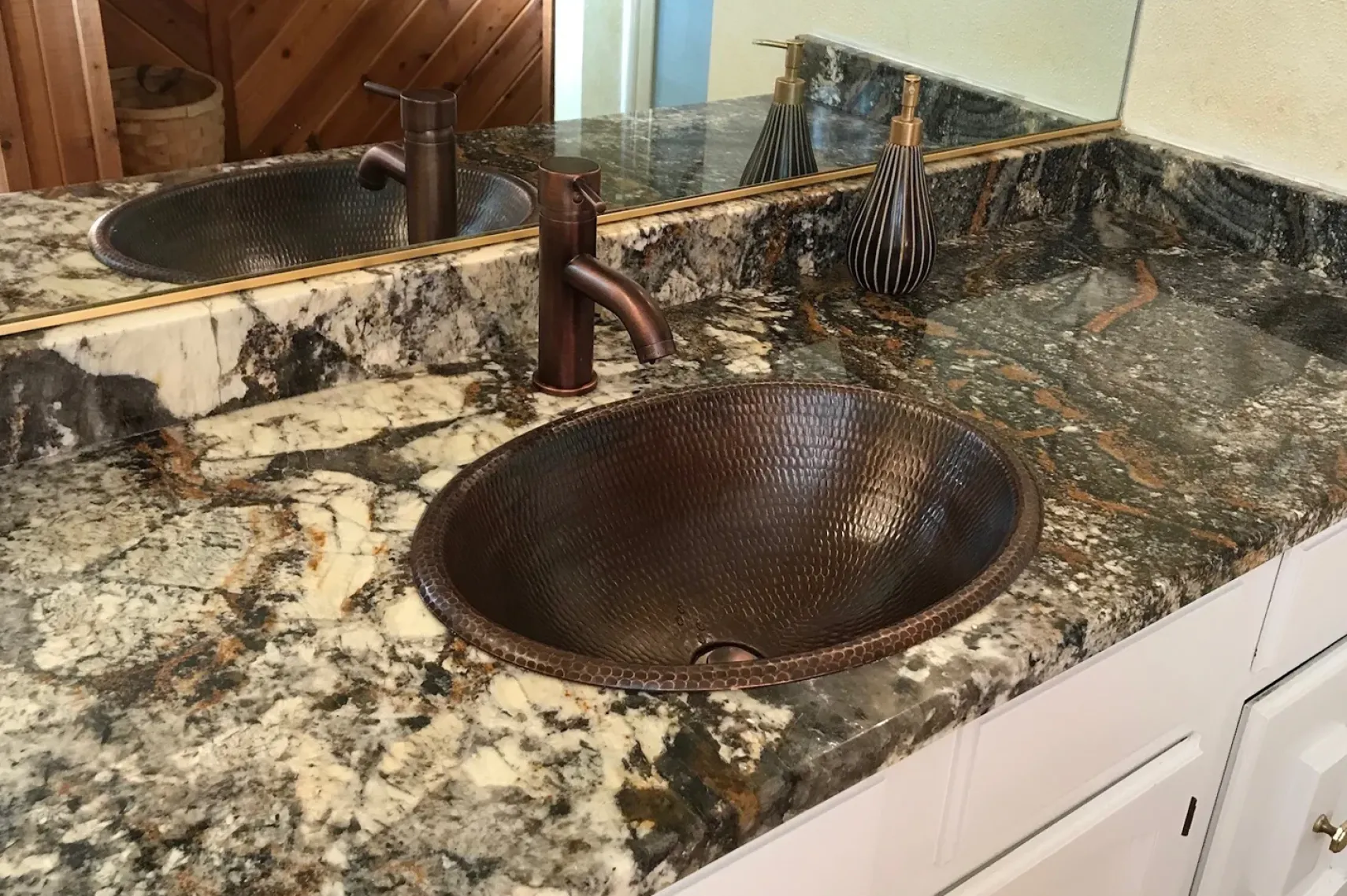 Premier Copper Products 19" Oval Copper Bathroom Sink, Oil Rubbed Bronze, LO19RDB