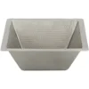 Premier Copper Products 15" Square Copper Bathroom Sink, Nickel, LSQ15EN