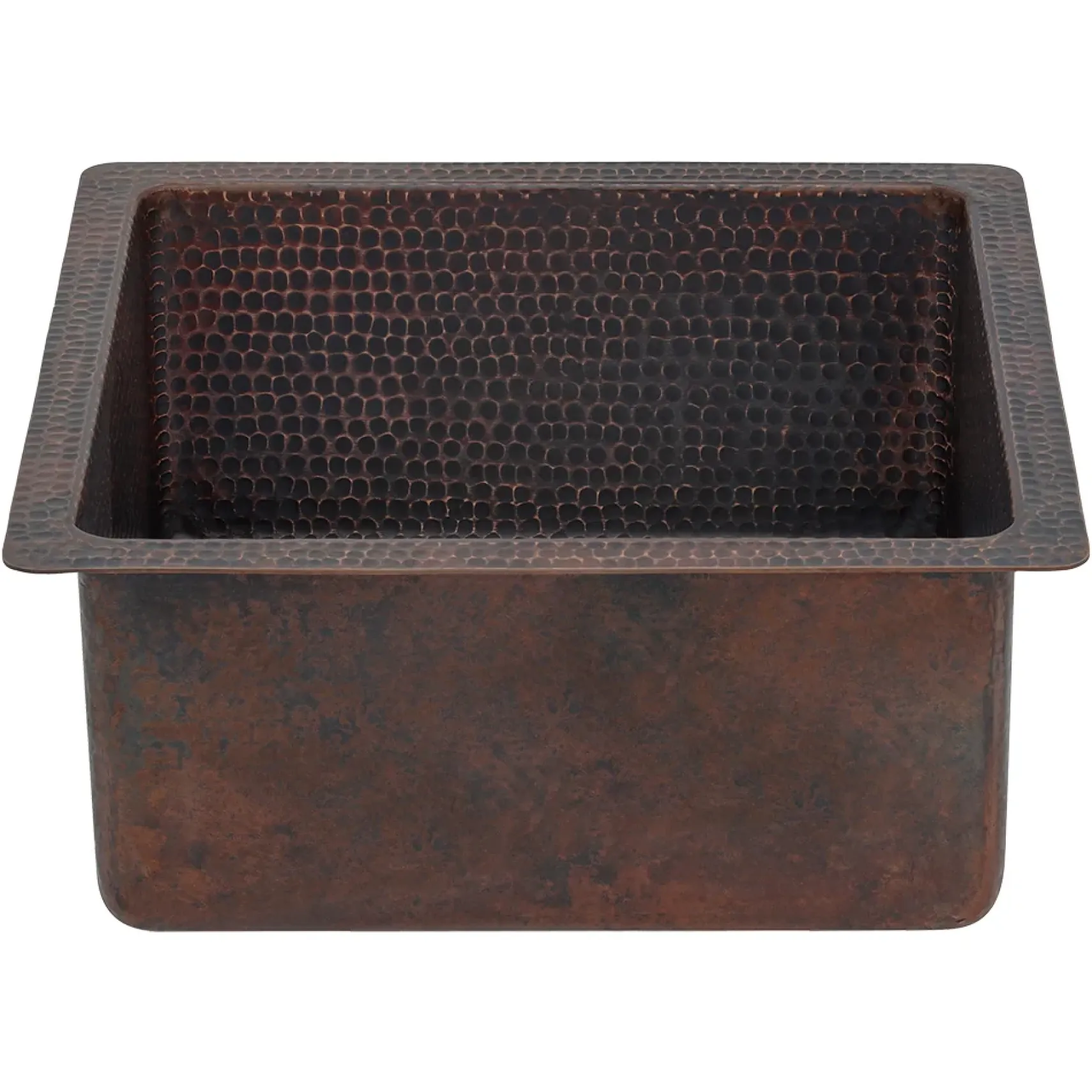 Premier Copper Products 16" Copper Bar/Prep Sink, Oil Rubbed Bronze, BS16DB3