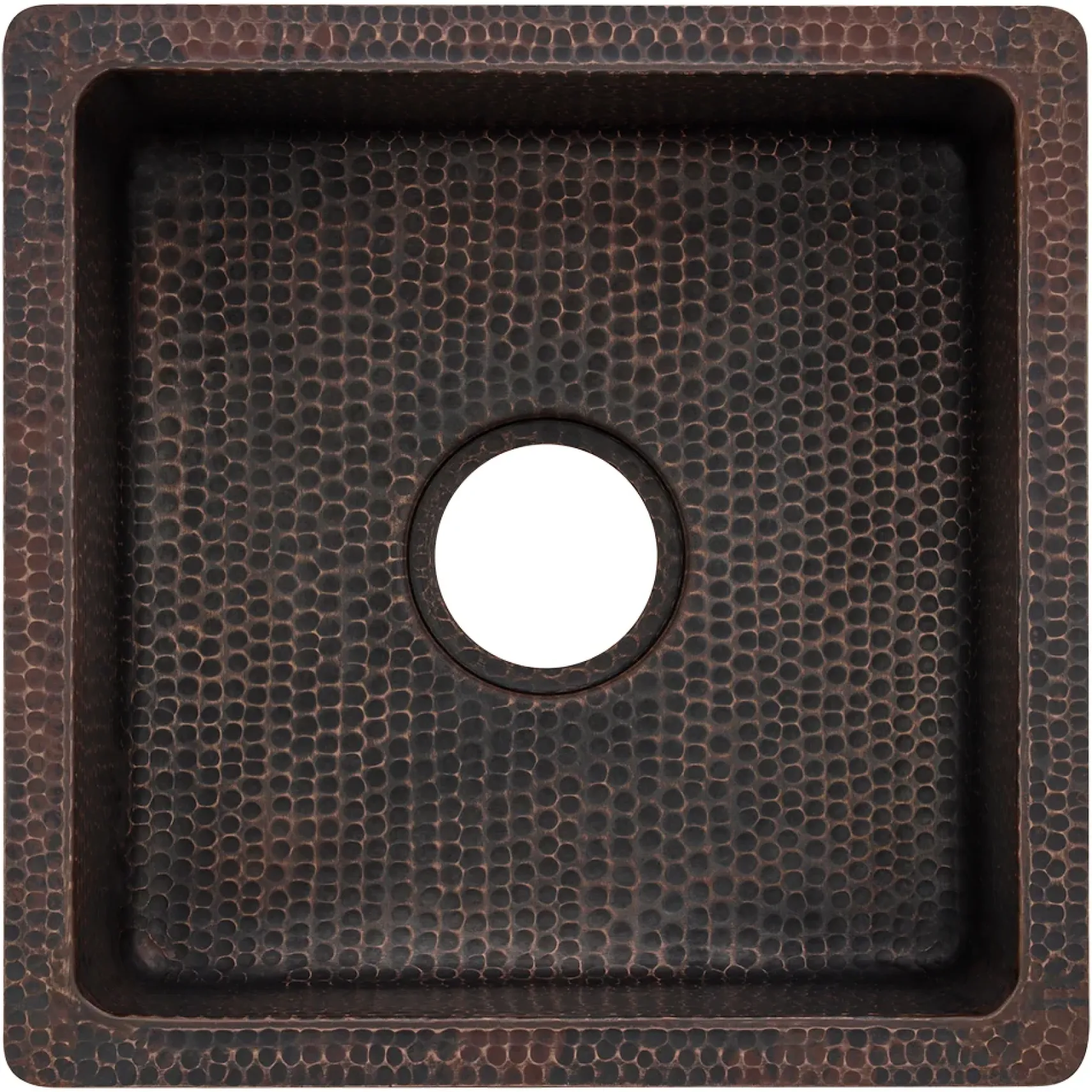 Premier Copper Products 16" Copper Bar/Prep Sink, Oil Rubbed Bronze, BS16DB3