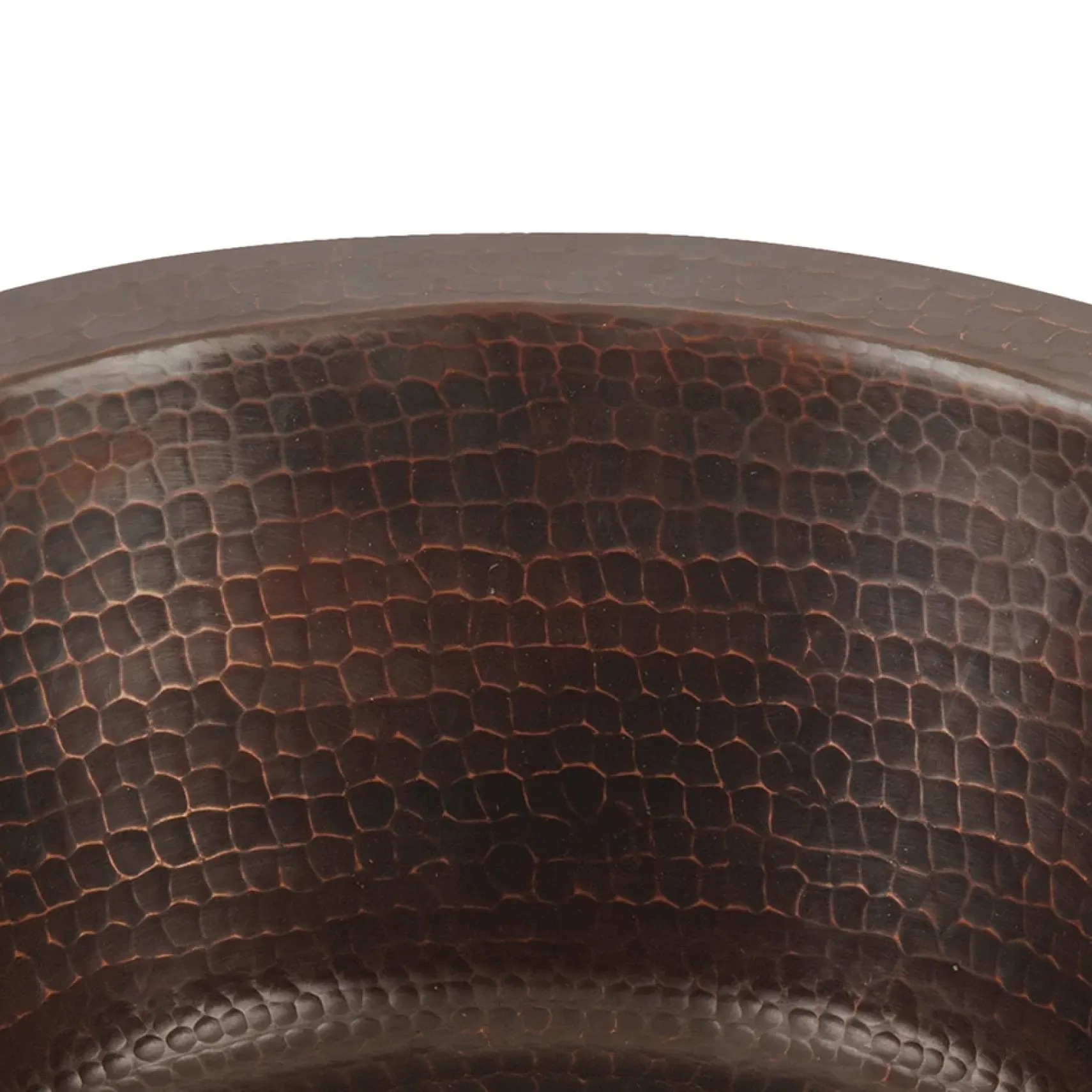 Premier Copper Products 12" Round Hammered Copper Bar Sink w/ 2" Drain Opening, Matching Drain and Accessories, Oil Rubbed Bronze, BSP5_BR12DB2-B