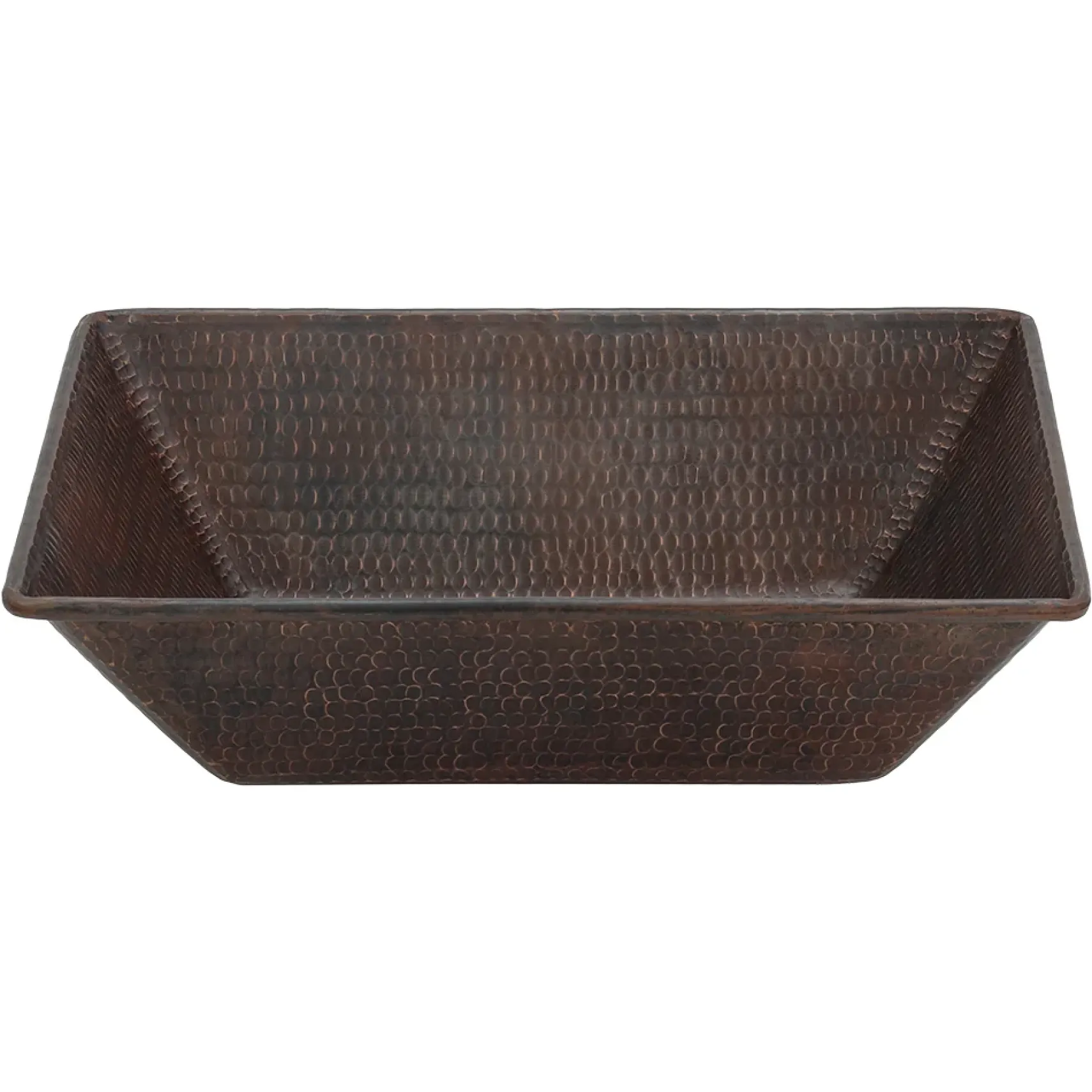 Premier Copper Products 17" Rectangle Copper Bathroom Sink, Oil Rubbed Bronze, VREC17WDB