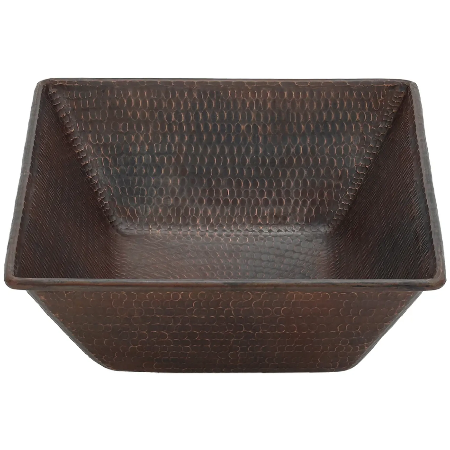 Premier Copper Products 17" Rectangle Copper Bathroom Sink, Oil Rubbed Bronze, VREC17WDB
