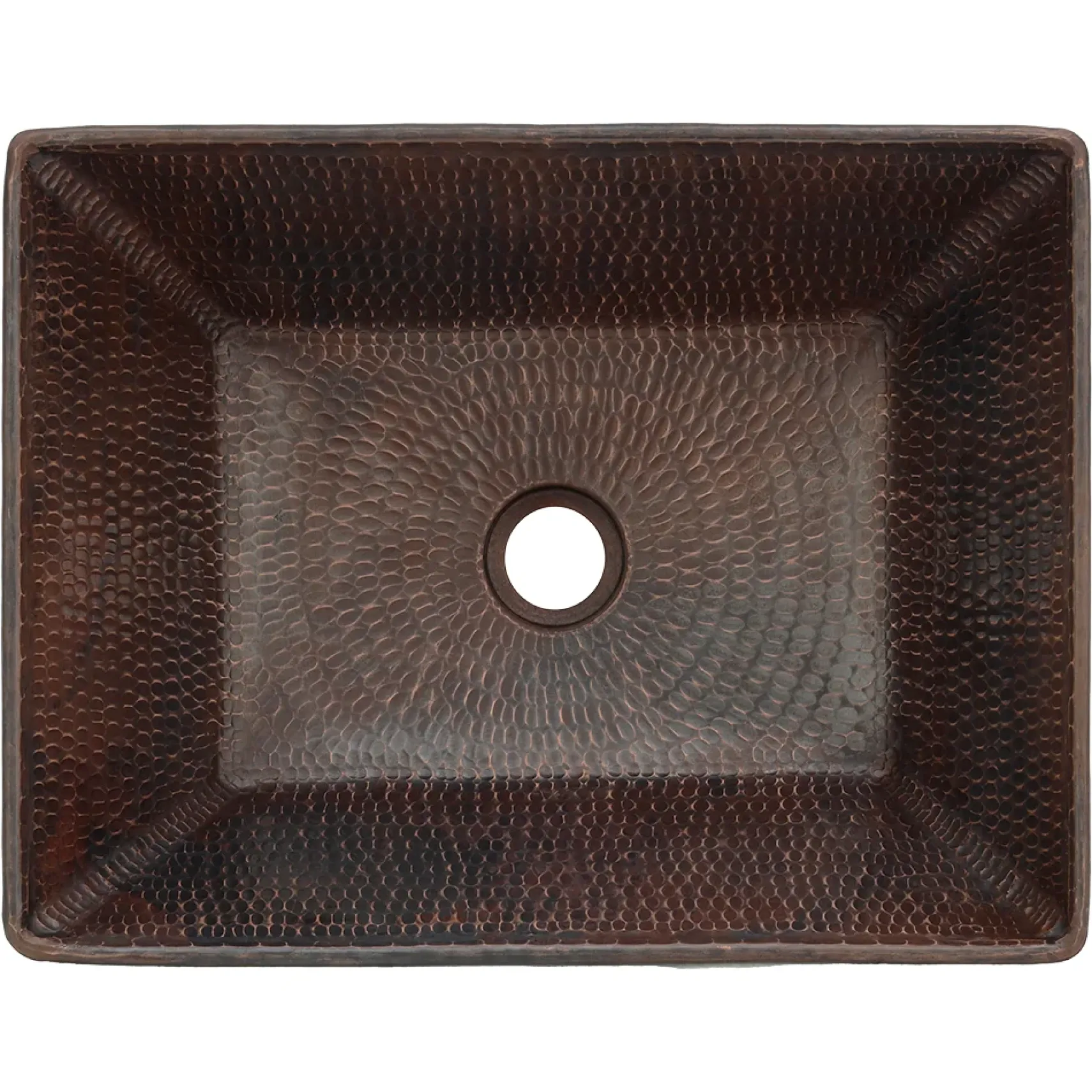 Premier Copper Products 17" Rectangle Copper Bathroom Sink, Oil Rubbed Bronze, VREC17WDB
